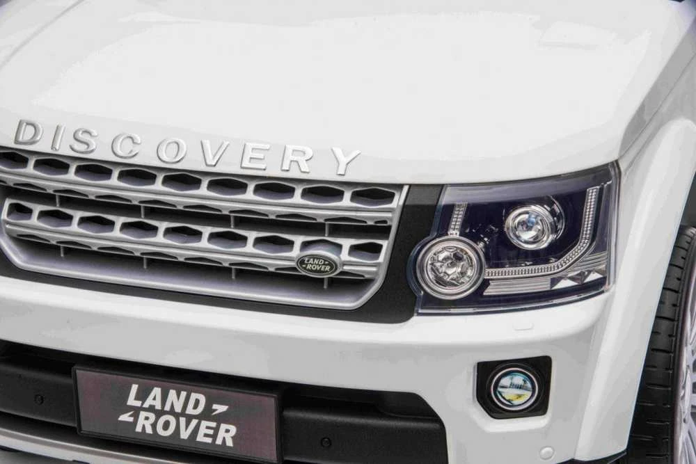 Ramiz Elektromobilis Land Rover Discovery, baltas