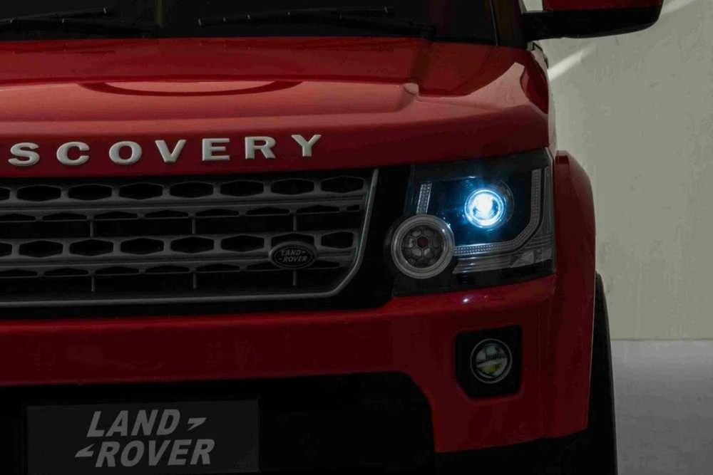 Ramiz Elektromobilis Land Rover Discovery, raudonas