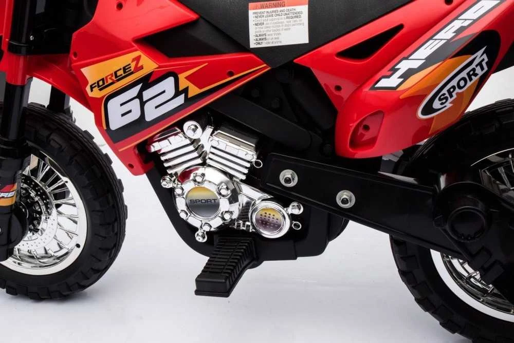 Ramiz Elektrinis motociklas Cross bike, Raudona