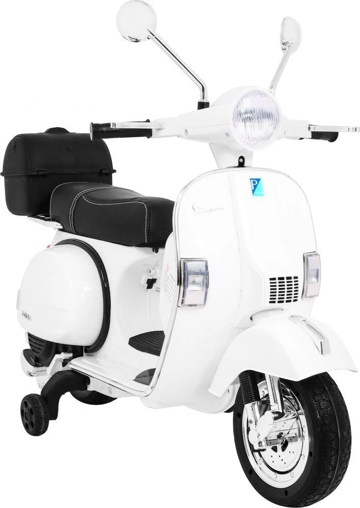Ramiz Elektrinis motoroleris vaikams Vespa, Baltas