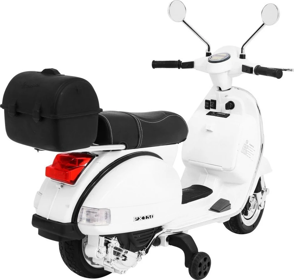 Ramiz Elektrinis motoroleris vaikams Vespa, Baltas
