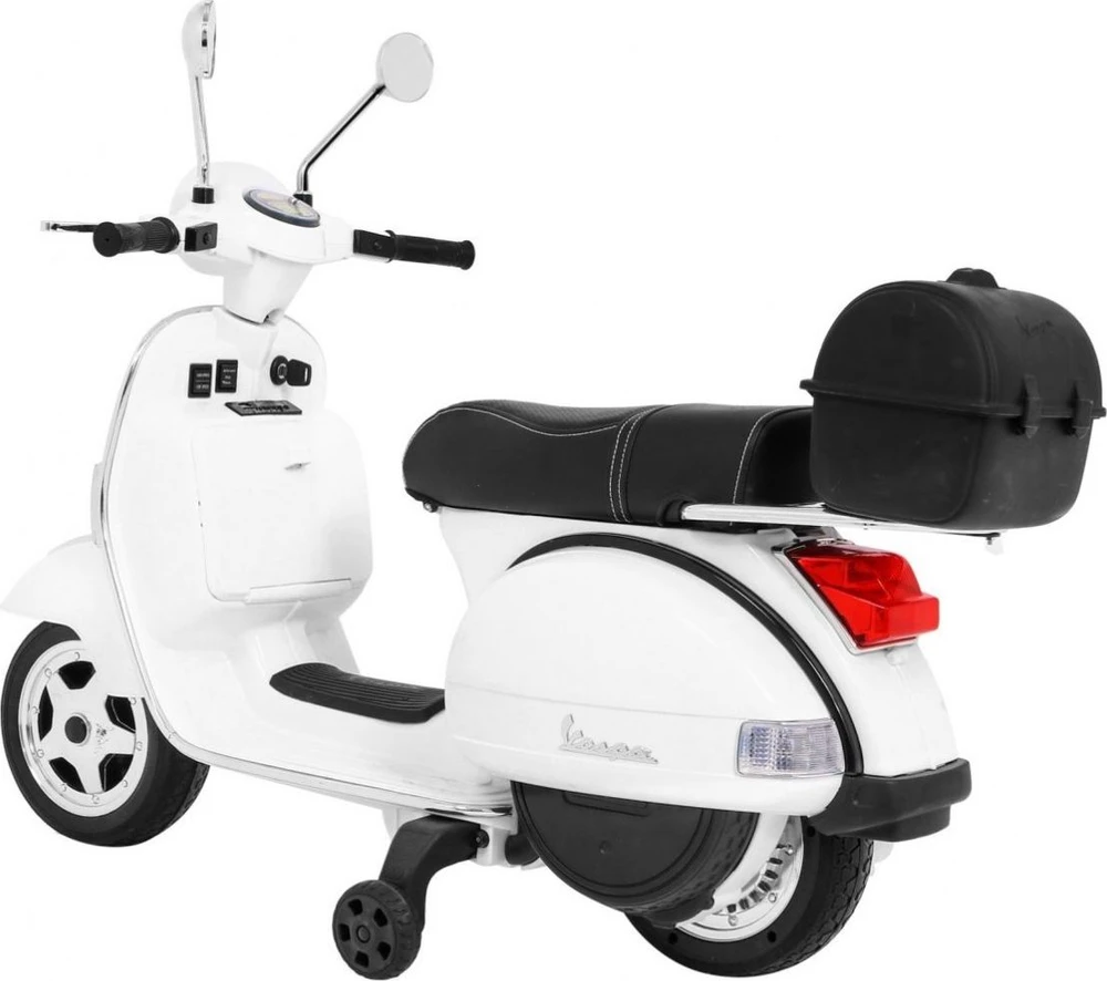 Ramiz Elektrinis motoroleris vaikams Vespa, Baltas
