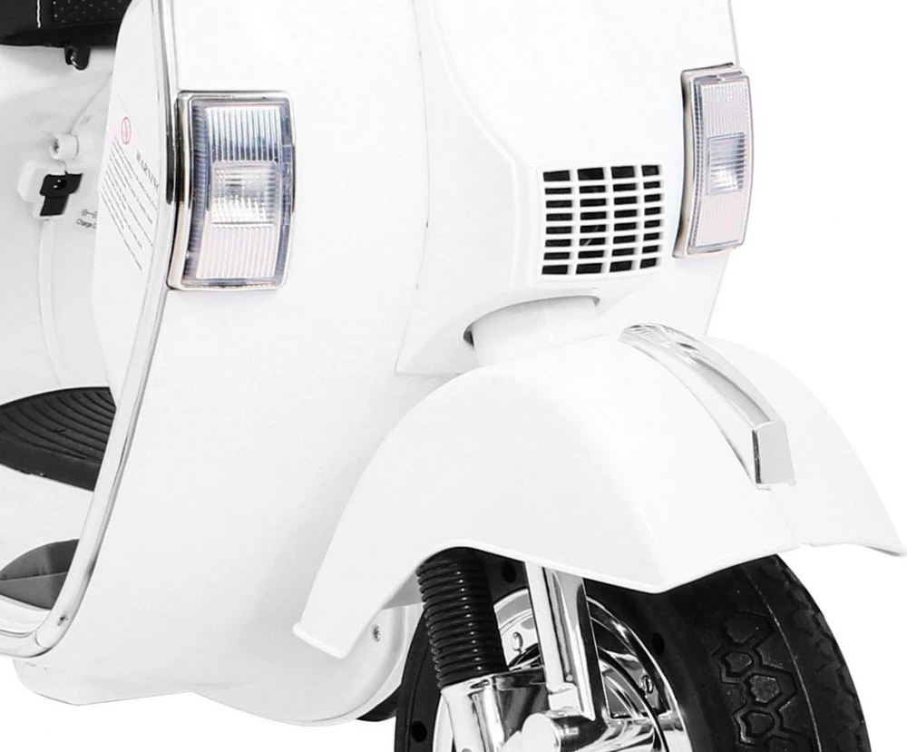 Ramiz Elektrinis motoroleris vaikams Vespa, Baltas