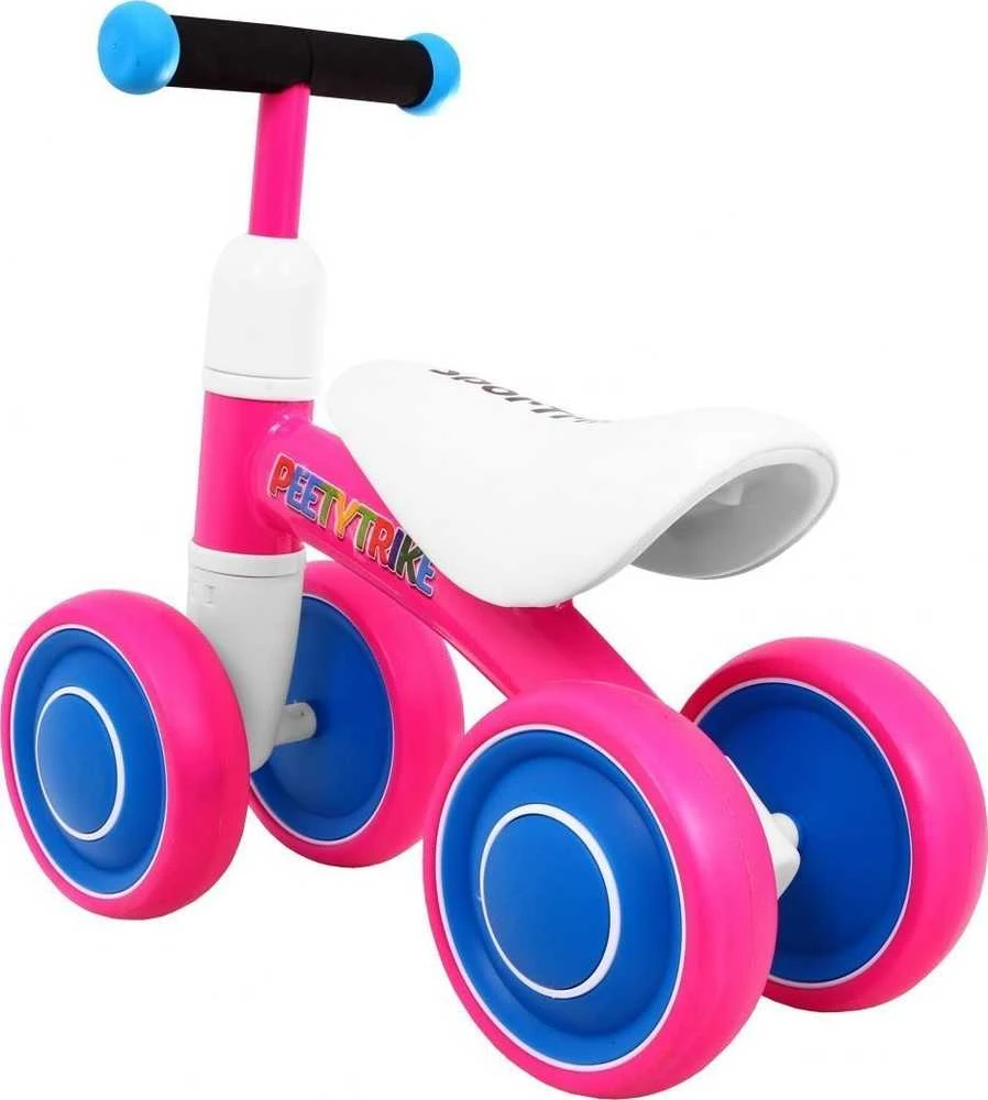 Ramiz Pirmasis balansinis keturratis mažyliams Sportrike PettyTrike Z7 rožinės spalvos (nuo 1 metų amžiaus vaikams)