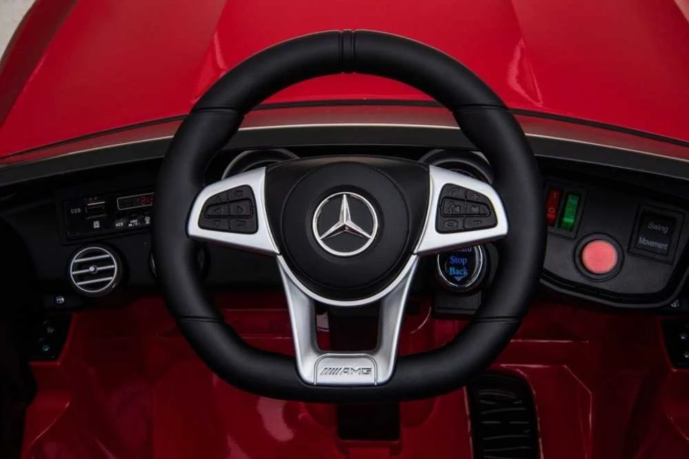 Ramiz Elektromobilis Mercedes Benz GLC63S 4x4, Raudona