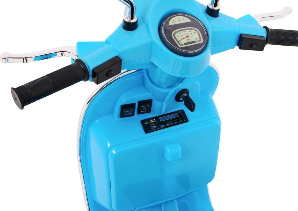 Ramiz Mėlyna Elektrinis motoroleris vaikams Vespa, Mėlyna