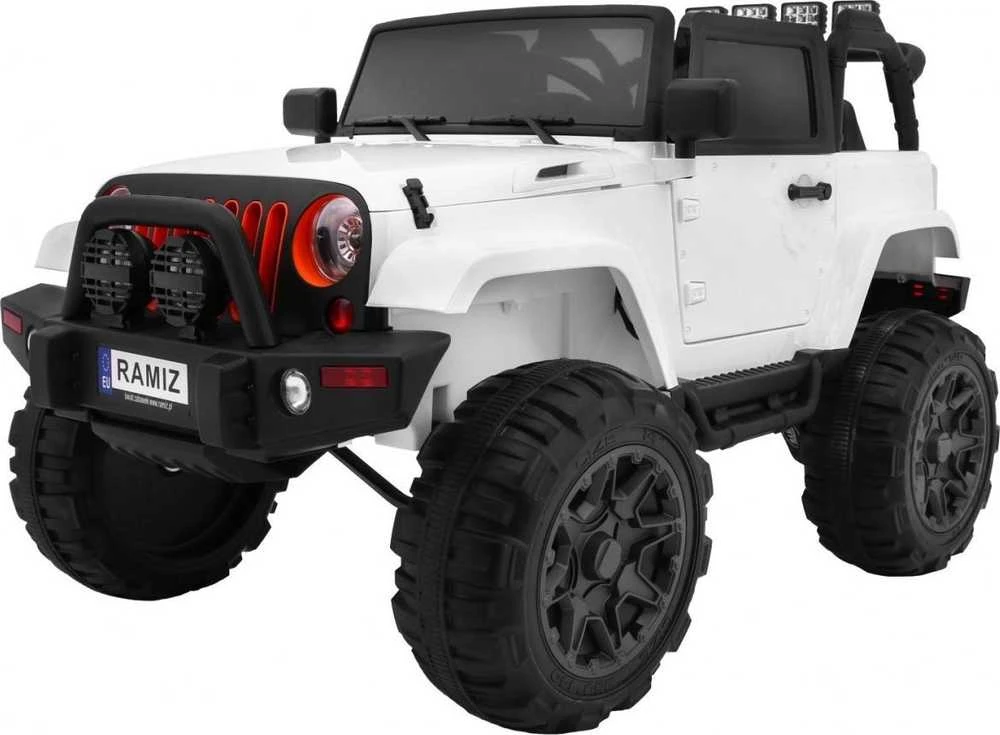 Ramiz Elektromobilis Jeep All Terrain, baltas