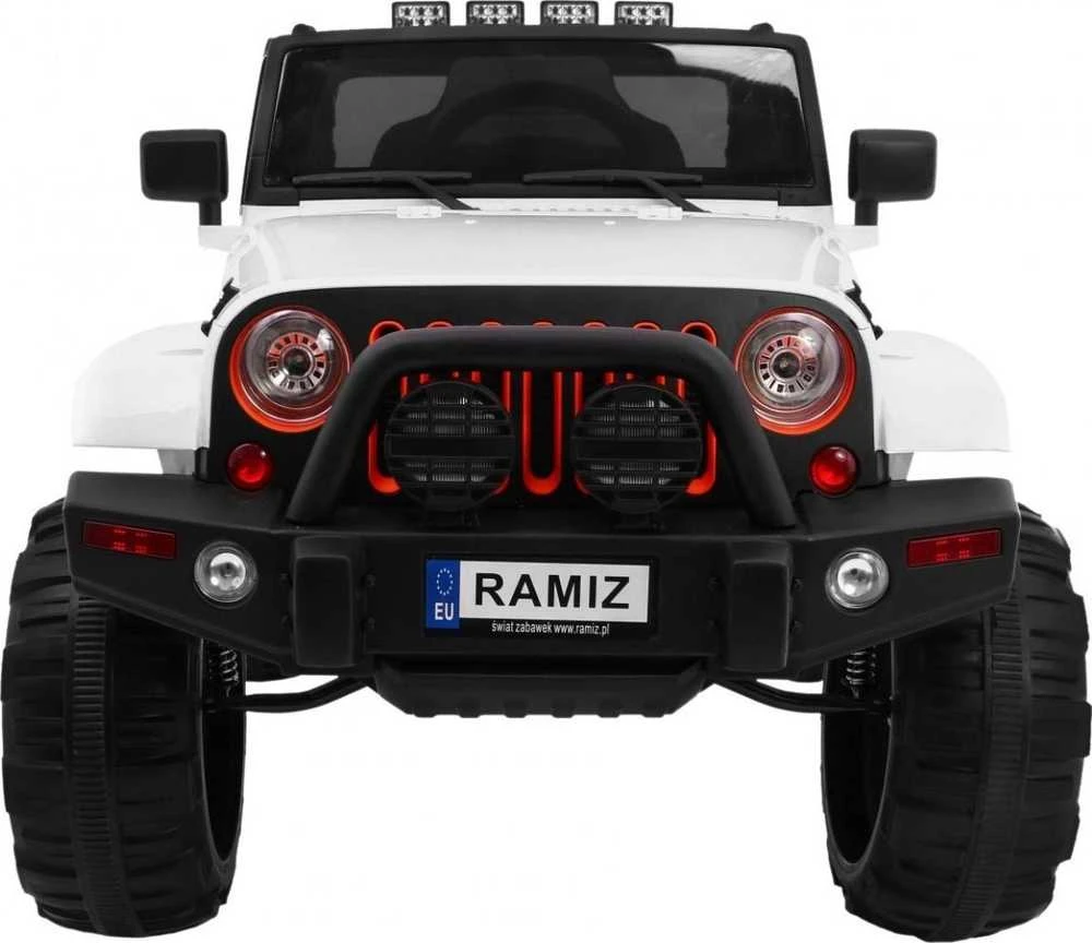 Ramiz Elektromobilis Jeep All Terrain, baltas