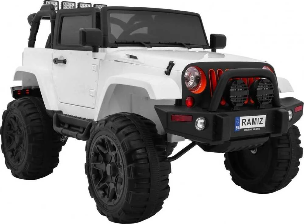 Ramiz Elektromobilis Jeep All Terrain, baltas