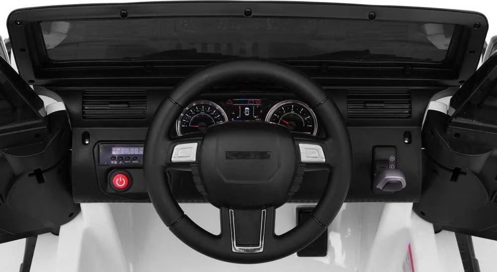 Ramiz Elektromobilis Jeep All Terrain, baltas
