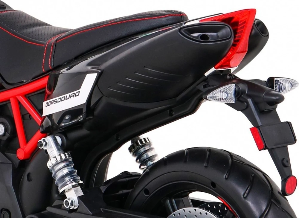 Ramiz Elektrinis vaikų motoroleris 2x12V, 2 pavaros, muzika, nuo 3 metų, juodas