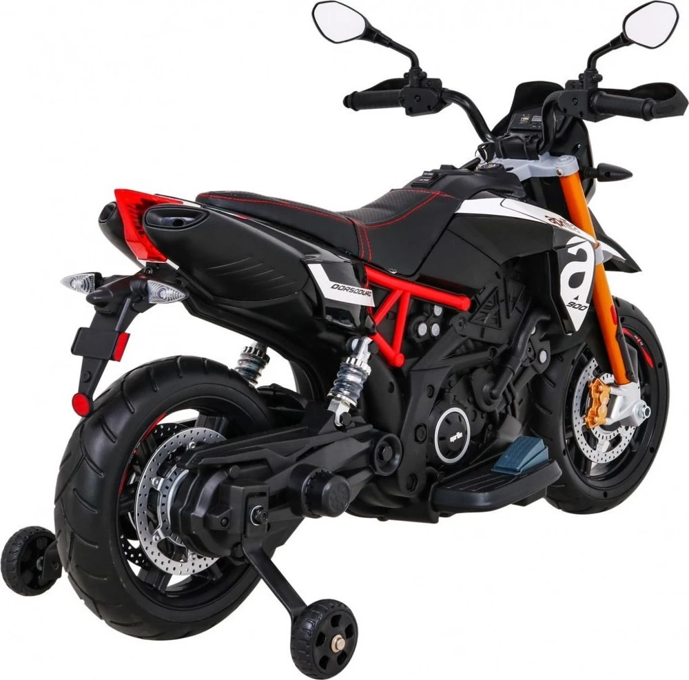 Ramiz Elektrinis vaikų motoroleris 2x12V, 2 pavaros, muzika, nuo 3 metų, juodas