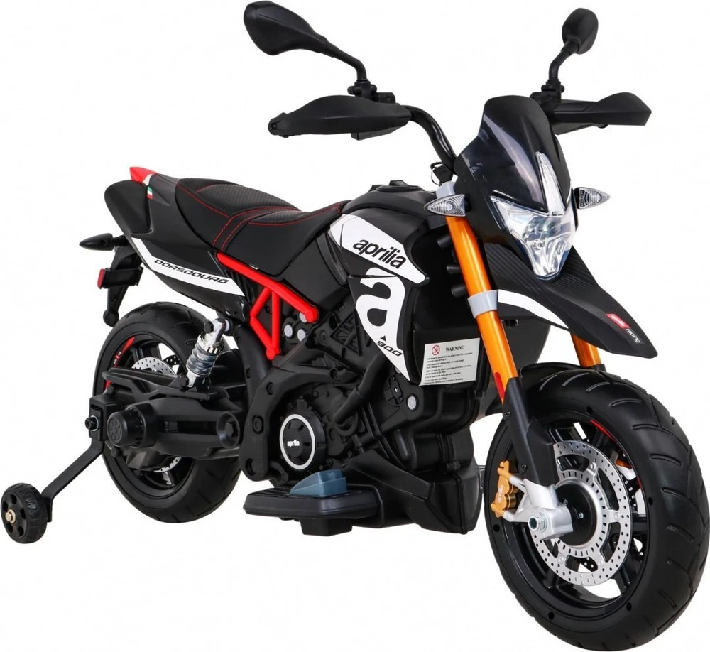 Ramiz Elektrinis vaikų motoroleris 2x12V, 2 pavaros, muzika, nuo 3 metų, juodas