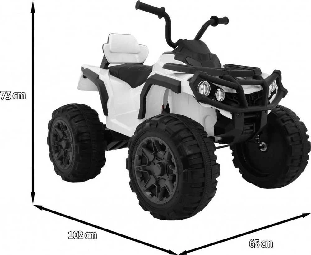 Ramiz Elektrinis keturratis Quad ATV, baltas