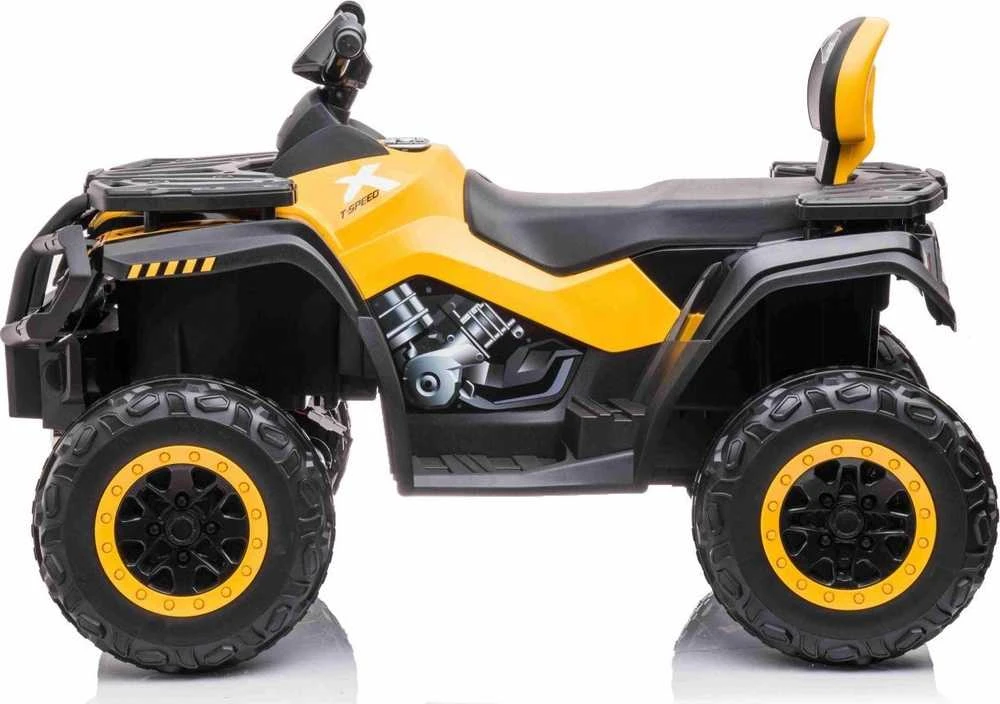 Ramiz Quad XT-Speed vaikams Geltonas + Napęd 4x4 + EVA + Wolny Start + Radio MP3 + LED