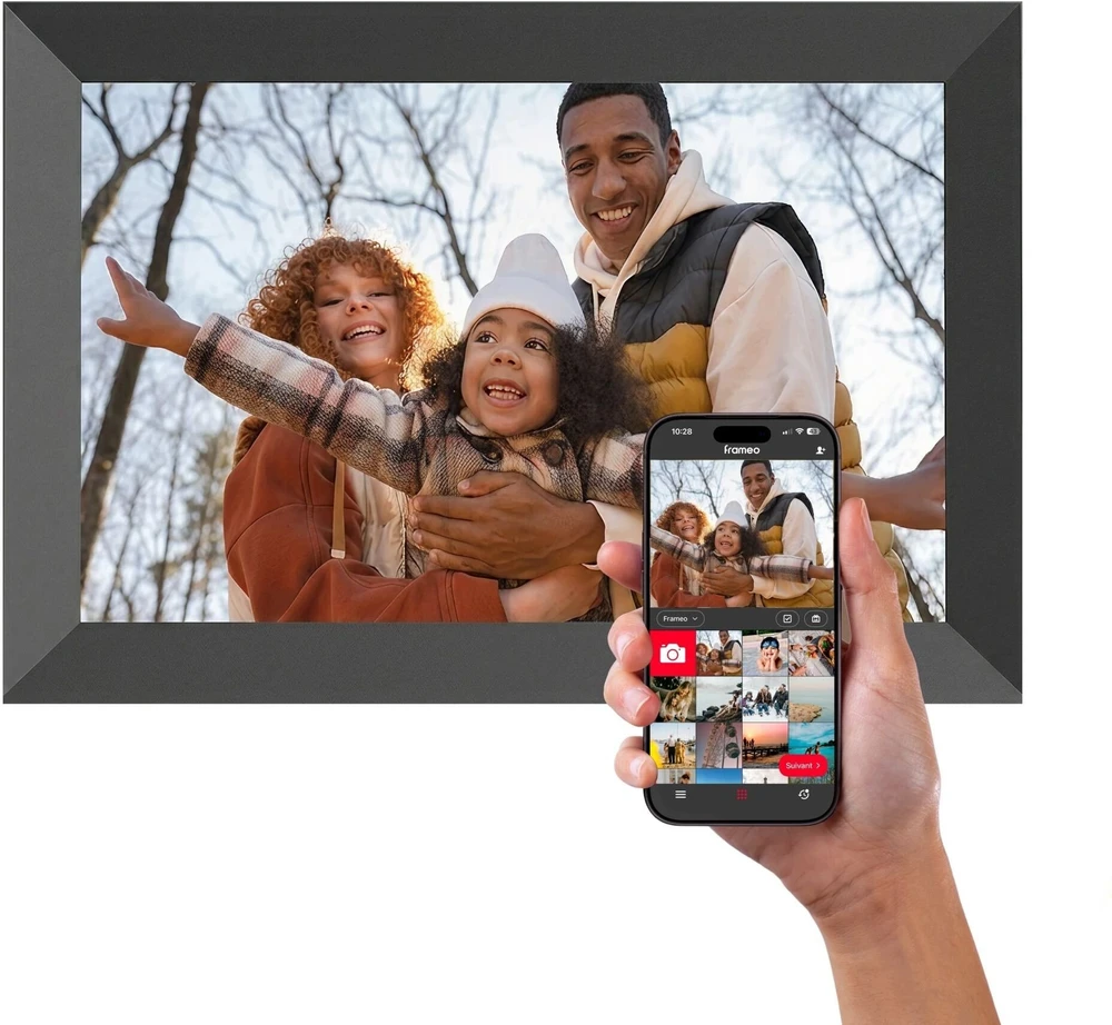 Nuotraukų rėmelis Ramka cyfrowa AgfaPhoto 10'' WIFI Frameo dotykowa 16gb auto obrót LCD HD USB / Apf1000 WIFI One (SB12307)