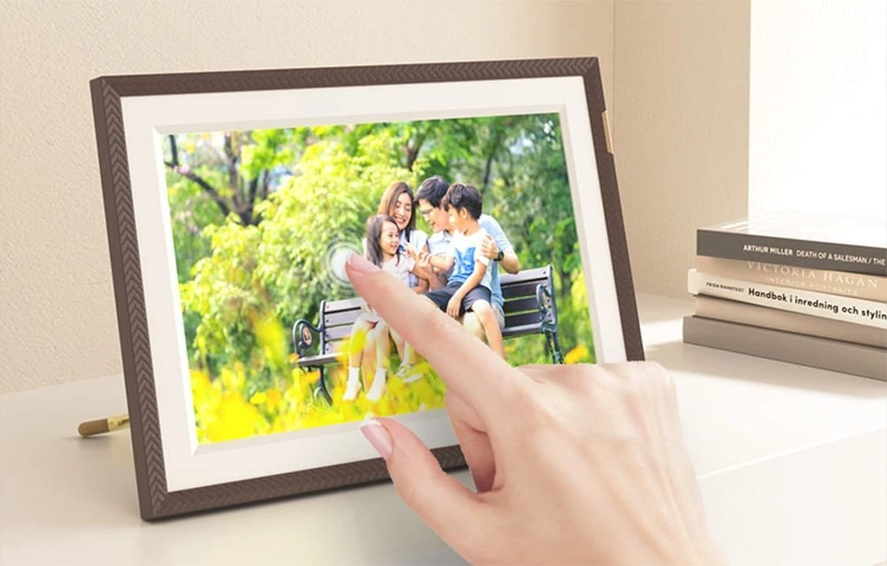 Nuotraukų rėmelis Arzopa D10 10.1" digital frame (dark ruda)