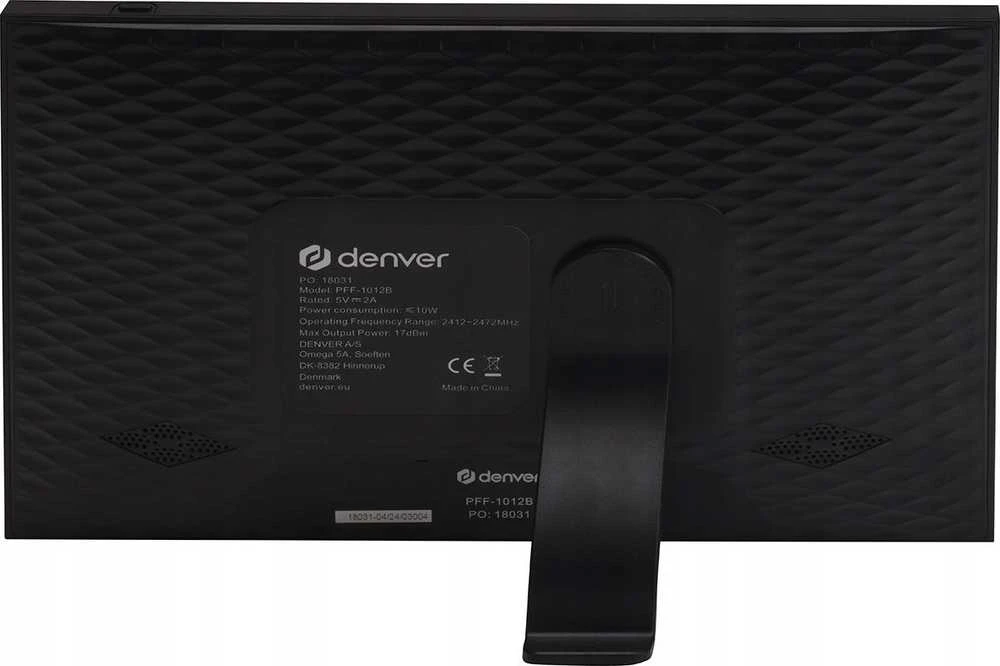 DNV Denver PFF-1012 skaitmeninis nuotraukų rėmelis Juoda 25,6 cm (10.1″) Lietimui jautrus ekranas „Wi-Fi“