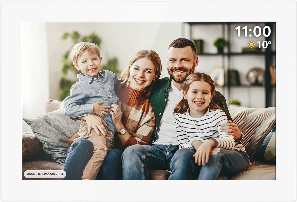 Kruger & Matz skaitmeninis nuotraukų rėmelis FRAMEO Wi-Fi 10.1" baltas