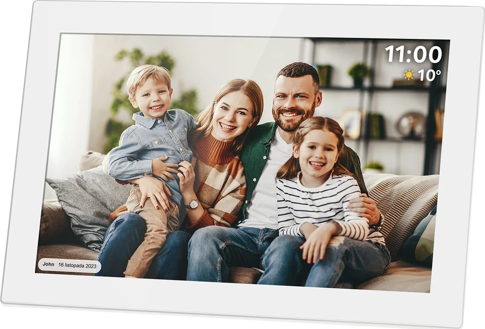 Kruger & Matz skaitmeninis nuotraukų rėmelis FRAMEO Wi-Fi 10.1" baltas
