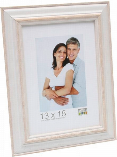 Nuotraukų rėmelis Deknudt S221H1 13x18 medinis baltas