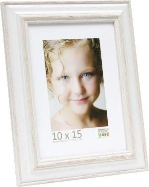 Nuotraukų rėmelis Deknudt S221H1 10x15 medinis baltas 