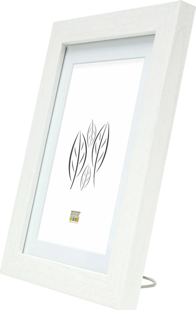 Nuotraukų rėmelis Deknudt S66KF1 P1 30x45 Mediena balta w. Passepartout