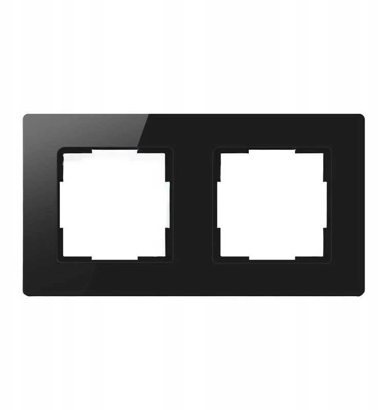 Avatto 2 Socket TS20 light switch frame (juodas)