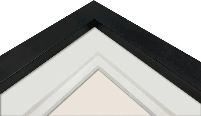 Ramka Focus Dahlia UV Glass Juodas 50x70/PP 40x50