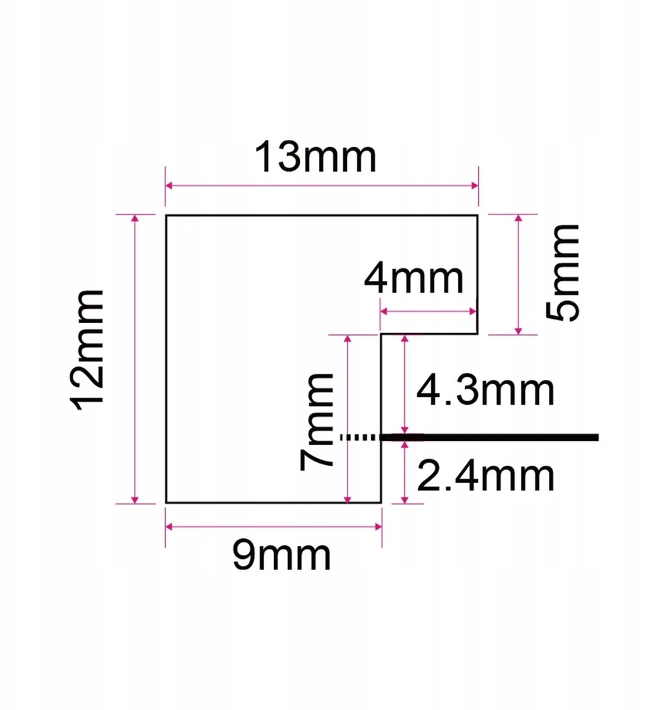 Ramka Focus Ivy Juodas 20x30