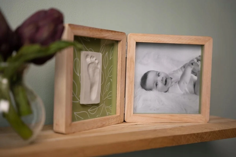 Home Styling Collection Petit Artichaut dvigubas spaudinys ir nuotraukų rėmelis – lapai