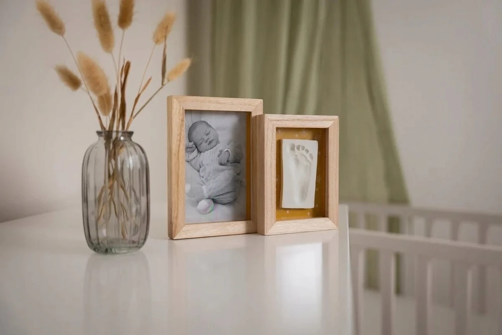 Home Styling Collection „Petit Artichaut“ dviejų panelių paveikslas ir nuotraukų rėmelis – gėlės