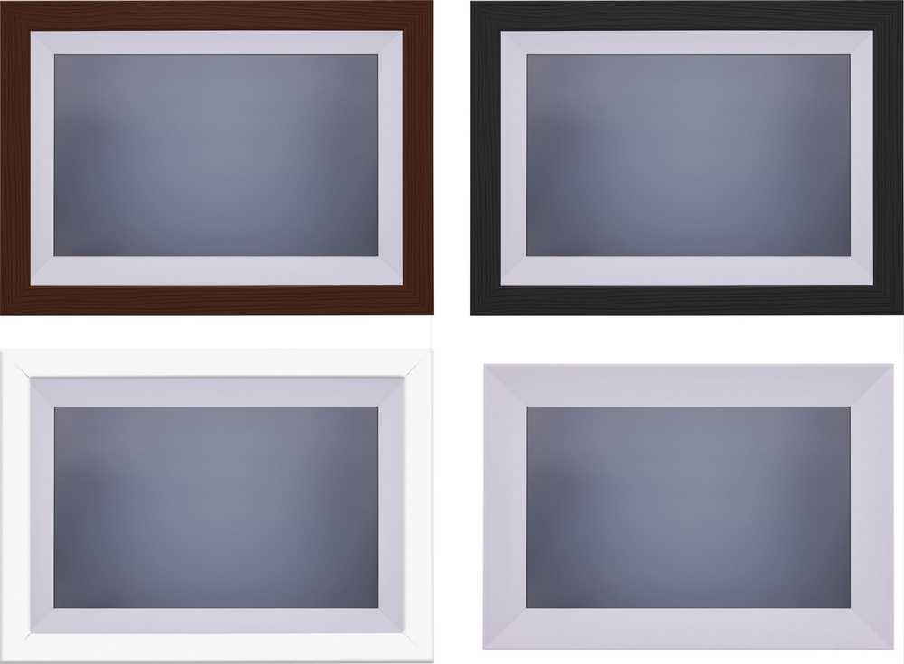 Nuotraukų rėmelis Ramka InLine ®, skaitmeninė WiFi nuotraukų ramka WiFRAME 2, 10.1'', 1920x1200 16:10 LCD IPS jutiklinis ekranas, Frameo APP, balta, įskaitant 3 keičiamus išorinius rėmelius