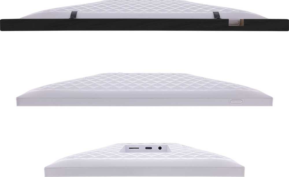 Nuotraukų rėmelis Ramka InLine ®, skaitmeninė WiFi nuotraukų ramka WiFRAME 2, 10.1'', 1920x1200 16:10 LCD IPS jutiklinis ekranas, Frameo APP, balta, įskaitant 3 keičiamus išorinius rėmelius