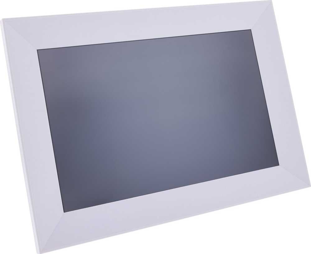 Nuotraukų rėmelis Ramka InLine ®, skaitmeninė WiFi nuotraukų ramka WiFRAME 2, 10.1'', 1920x1200 16:10 LCD IPS jutiklinis ekranas, Frameo APP, balta, įskaitant 3 keičiamus išorinius rėmelius