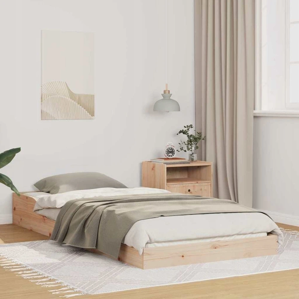 Lova Lovos rėmas Natūrali 80 x 210 cm Kietos pušies mediena