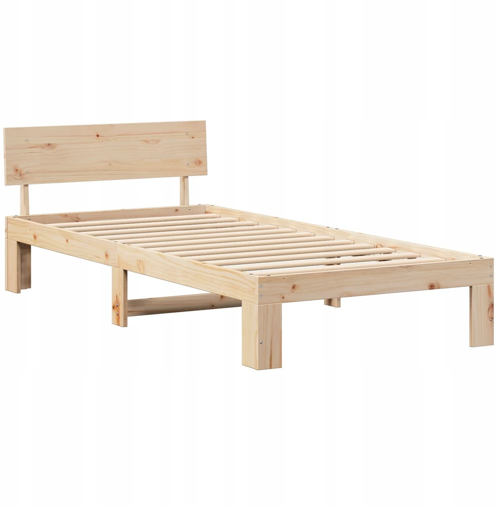 Lova Lovos rėmas Natūrali 90 x 200 cm Kietos pušies mediena