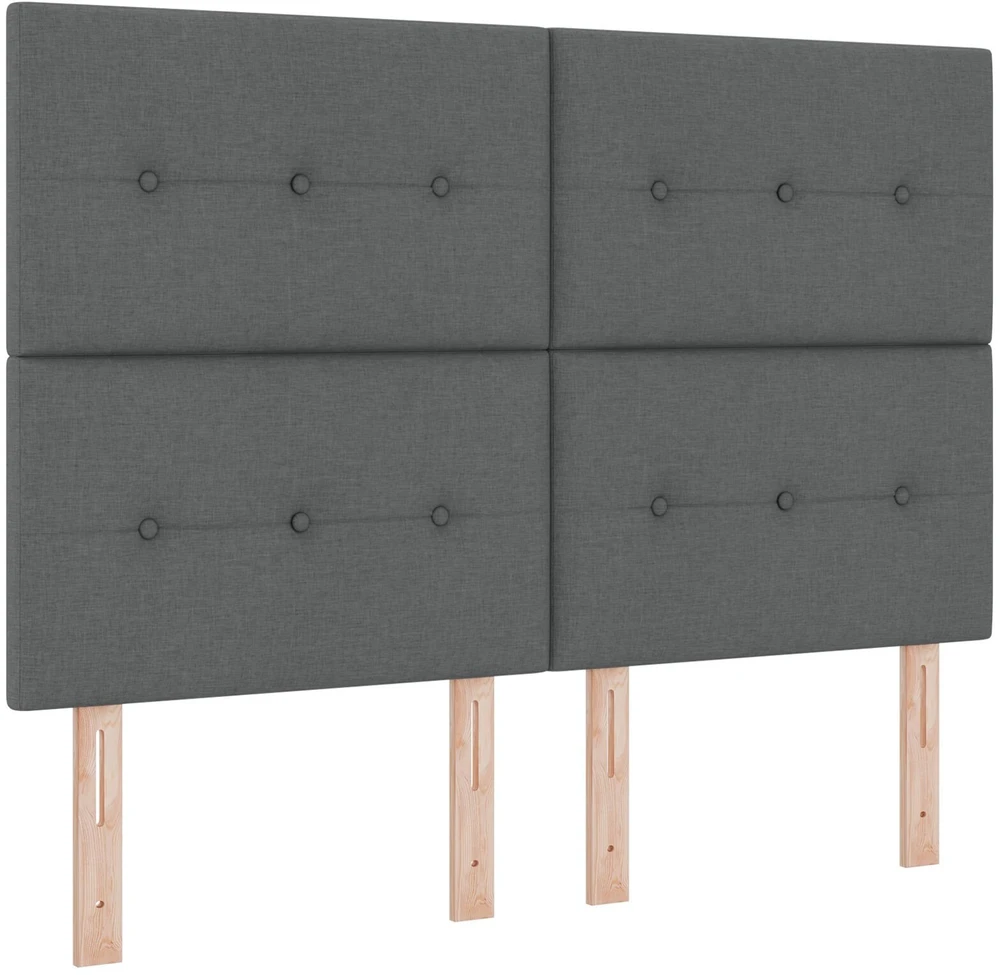 Lovos rėmas su galvūgalio Tamsiai pilka 160 x 200 cm audinys