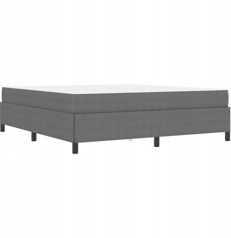 Lovos rėmas su čiužiniu Šviesiai pilka 180 x 200 cm audinys
