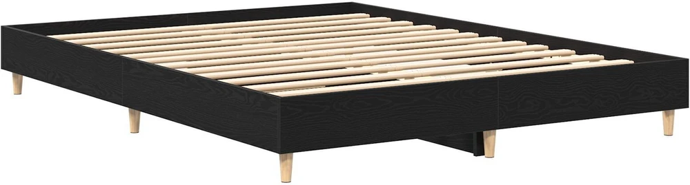 Lovos rėmas Juodas ąžuolas 203 x 143 x 25 cm Apdirbta mediena