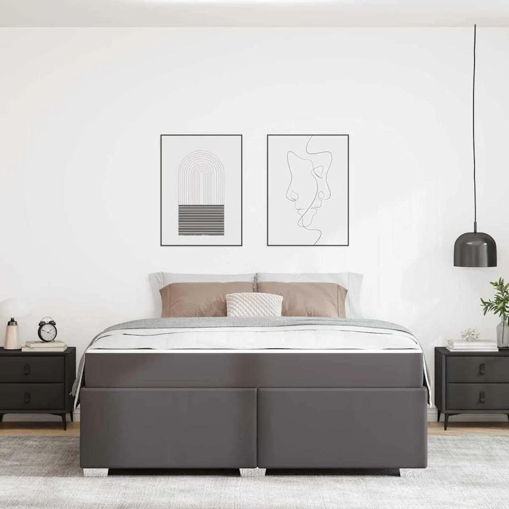 Lovos rėmas Pilka 180 x 200 cm audinys