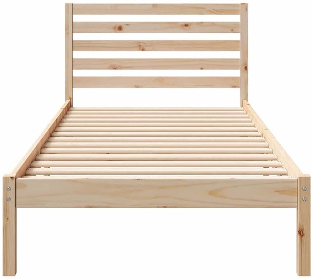 Lova Lovos rėmas Ruda 100 x 220 cm Kietos pušies mediena