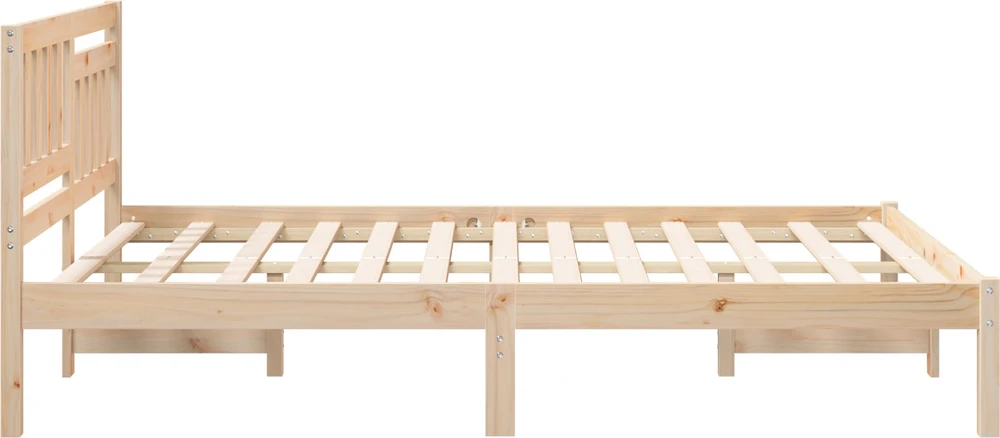 Lova Lovos rėmas Ruda 135 x 190 cm Kietos pušies mediena