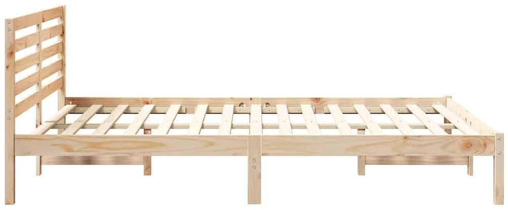 Lova Lovos rėmas Ruda 140 x 210 cm Kietos pušies mediena