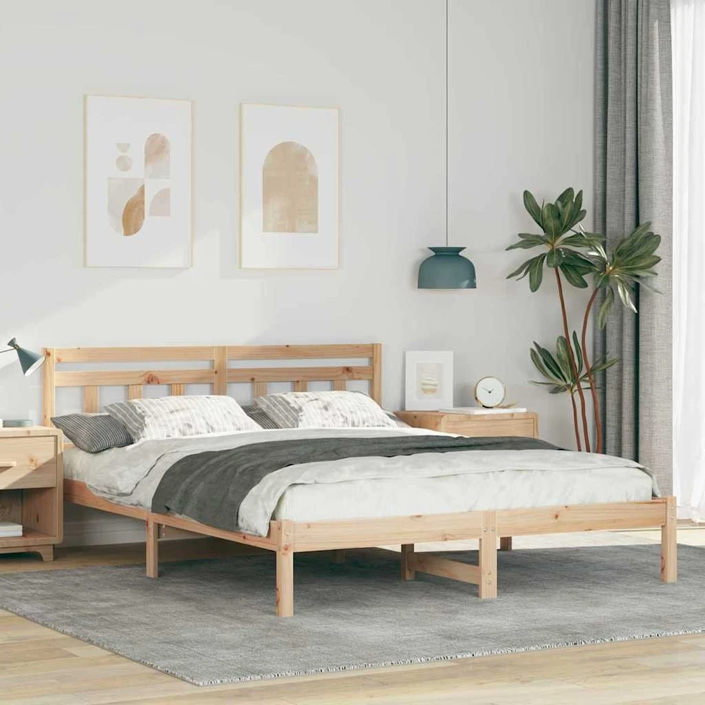 Lovos rėmas Ruda 150 x 200 cm Kietos pušies mediena