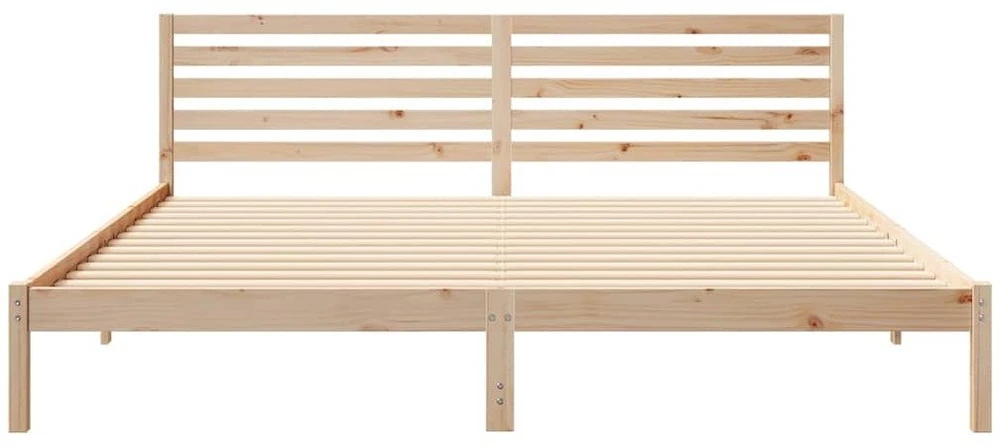 Lova Lovos rėmas Ruda 180 x 220 cm Kietos pušies mediena