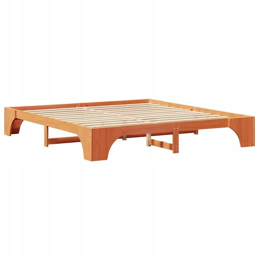 Lovos rėmas Vaško ruda 180 x 200 cm Kietos pušies mediena