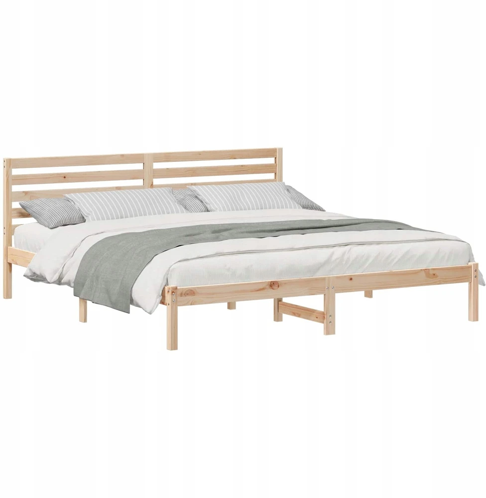 Lovos rėmas Ruda 200 x 200 cm Kietos pušies mediena