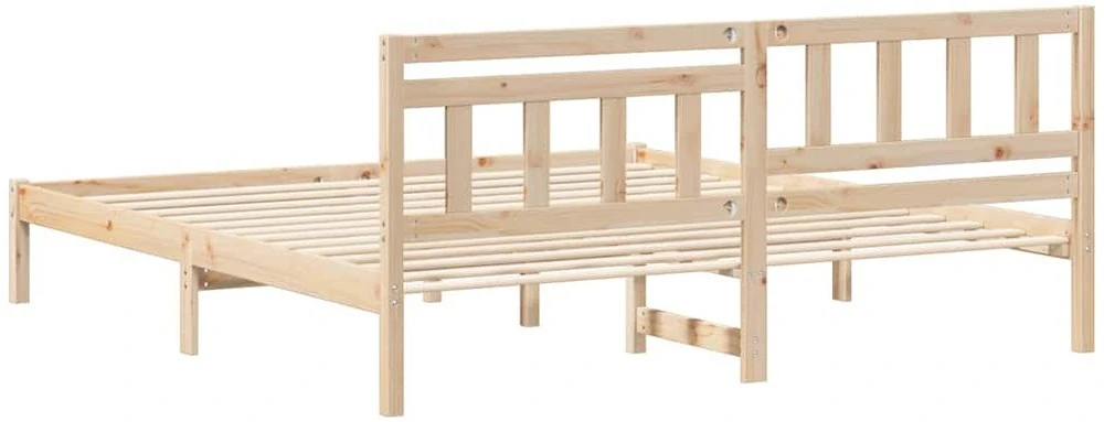 Lovos rėmas Ruda 200 x 200 cm Kietos pušies mediena