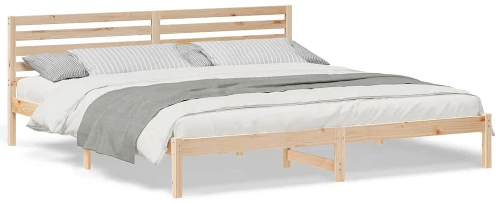 Lova Lovos rėmas Ruda 200 x 210 cm Kietos pušies mediena